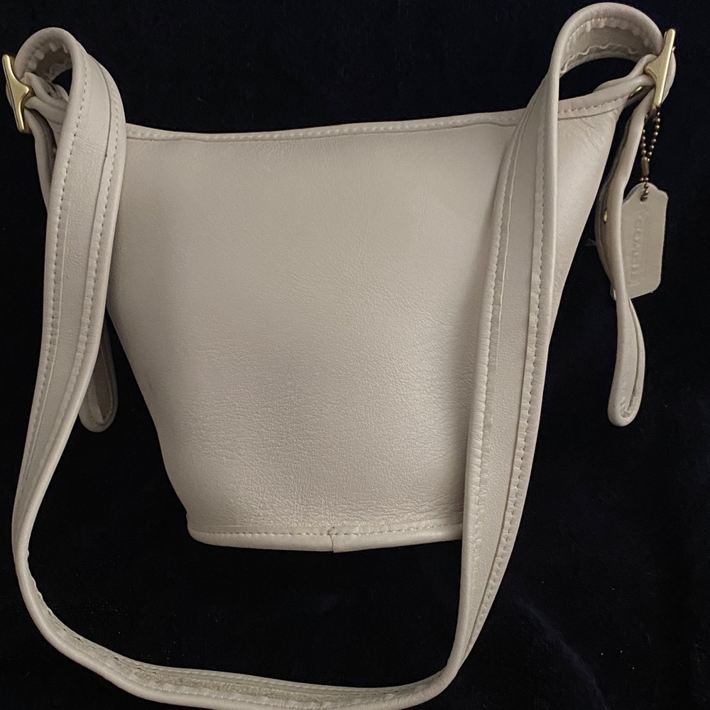 Coach Cream Leather Crossbody Bag